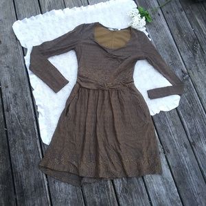 Athleta Green Geometric Mini Dress